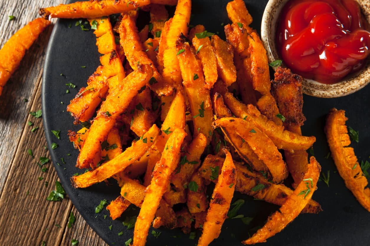 Pumpkin fries 3 ways